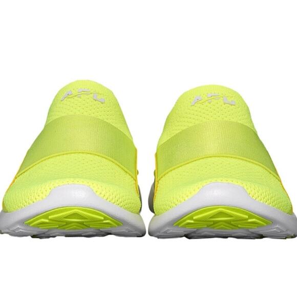 APL TechLoom Bliss Men’s Running Sneakers - Bright Yellow Energy White NEW 11.5 - Picture 5 of 15